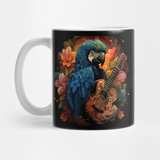 Macaw Playing Guitar Mug